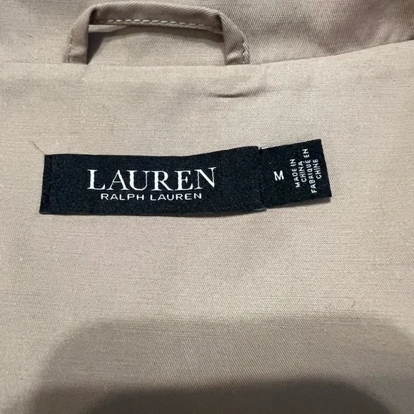 Ralph Lauren Beige Double-Breasted Trench Coat - Picture 2 of 10